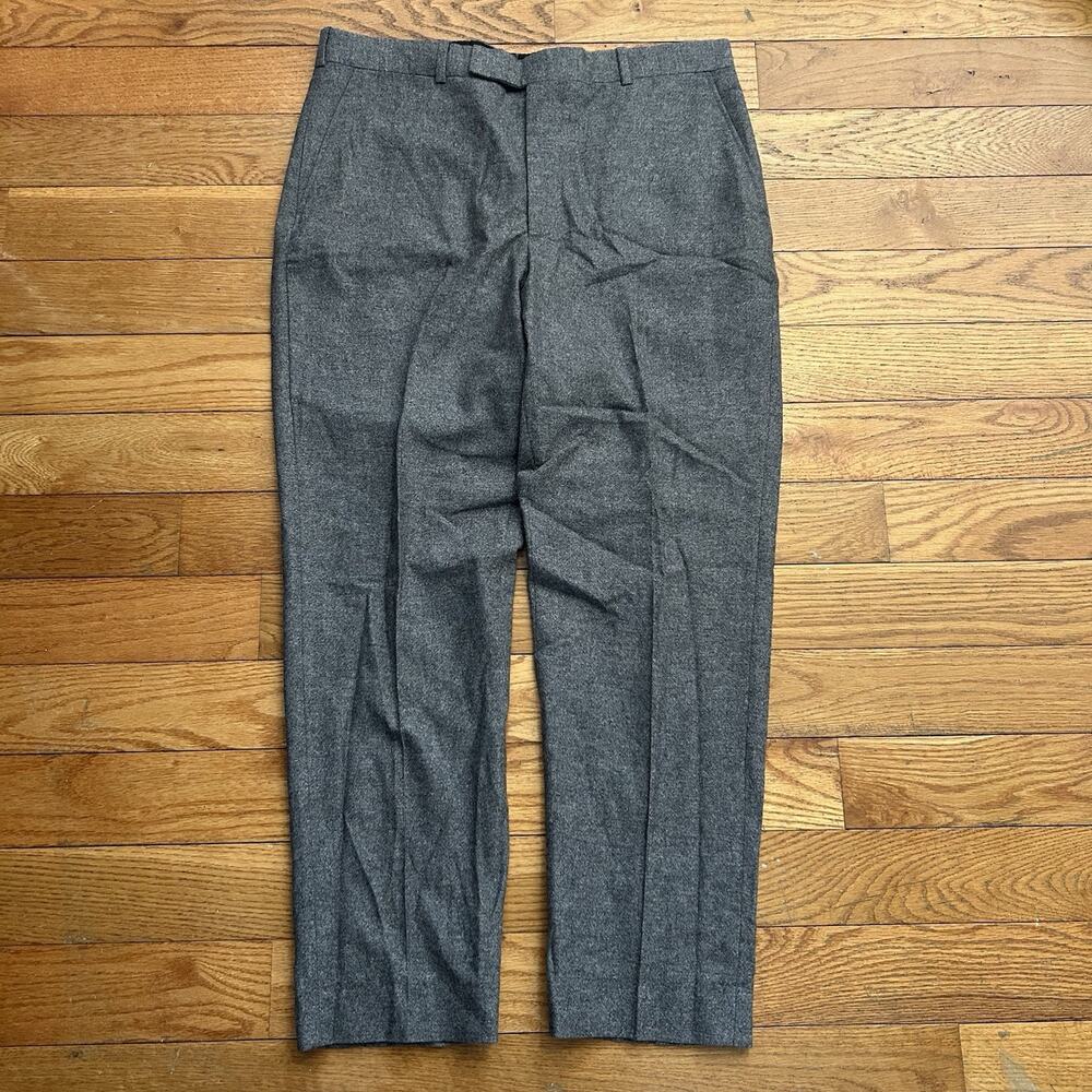 Billy Reid Wool Cashmere Pleated Trousers Suit Pants 34x28